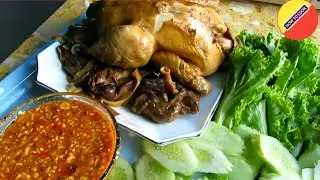 Roasted Chicken With Banana Flower | #HowToCook