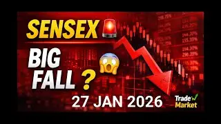 Sensex Tomorrow 🚨 | 27 Jan को Market देगा बड़ा Shock ? Big Fall या Strong Bounce 😱
