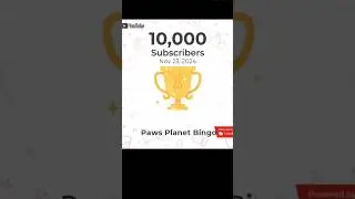 Thanku So Much My Lovely Youtube Family ,Love You All#pawsplanetbingo #shorts #doglover