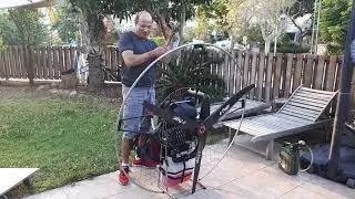 Air Conception Tornado 280cc Paramotor first start