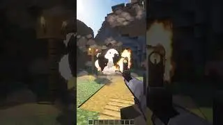 Realistic Explosion Mod Minecraft #minecraft #minecraftmods
