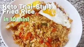 Keto Thai Basil Chicken with Cauliflower Rice