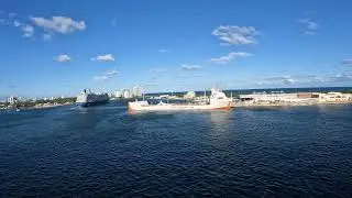 Celebrity Equinox Sailing away from Fort Lauderdale for a 9 Night Southern Caribbean Cruise