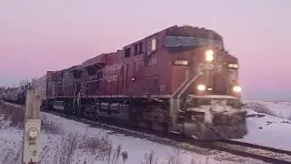 GREY GHOST TRAIL! CPKC 231 with CP 8818W passing Ajax, Ontario! (February 1, 2026)