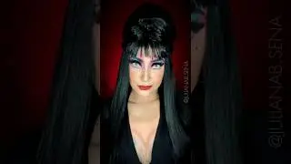 ELVIRA, a rainha das trevas! #halloween #makeuphalloween #elvira #elviramakeup #elviracosplay