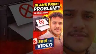 👉 Epson L6190 Blank Print? 😳 1 Minute Me Fix! 100% Working Trick