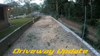 Custom driveway, fence, and retaining wall // PART 2