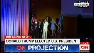 Election Night 2016 Donald Trump victory over Hillary Clinton
