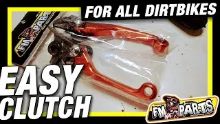 KTM Short Clutch/Brake foldable levers with 50% easier pull than OEM. FM PARTS
