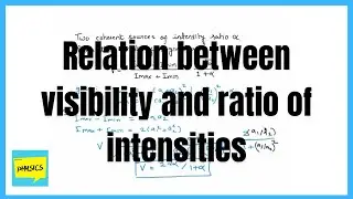 Relation between visibility and intensity of interferring sources