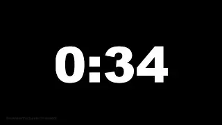 34 seconds [34 secs] clock timer countdown || Alarm Focus