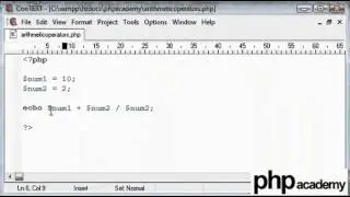 Arithmetic Operators in Computer Programming (example PHP) Tutorial [English]