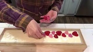 How To Make Cold Process Soap with embeds (a valentine inspired, artisan soap)