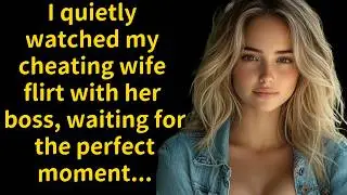 I quietly watched my cheating wife flirt with her boss, waiting for the perfect moment..unexpectedly