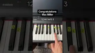 Congratulations - Mac Miller Easy Piano Tutorial #piano #tutorial #macmiller