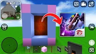 How to MAKE PORTAL TO FREE FIRE in MINI BLOCK CRAFT 3D