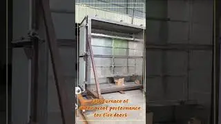 Test furnace of smoke proof performance for fire doors