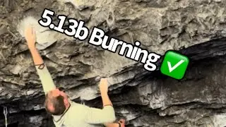 5.13b Burning, Hell Cave, American Fork Canyon Utah, Aaron Shamy
