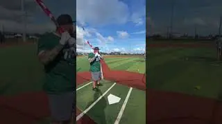 Cutting a softball