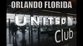 Зал ожидания United Club Lounge аэропорта Орландо MCO