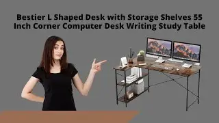 Hottest Bestier L Shaped Desk With Storage Shelves review