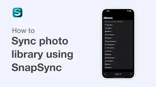 How to sync photo library | SnapSync