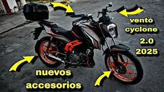 nuevos accesorios para vento cyclone 210cc 2.0 2025 quedaron 😎👌