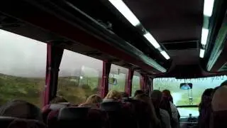 Wicklow Mountains through Bus Window