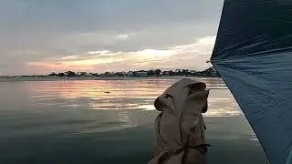 Umbrella sail solar rowboat  renogy victron