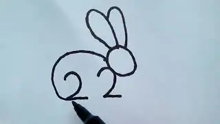 Нарисуй кролика по цифрам.