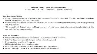 Advanced Process Control and Instrumentation