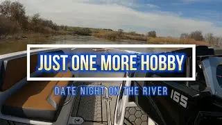 Scarab 165 boat on the river