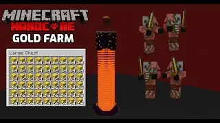 I Built A Giant Gold Farm In Hardcore Minecraft (Farming Every Nether Mob #3)