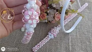 como COSTURAR trama de PÉROLAS na TIARA/Lu chinelos personalizados