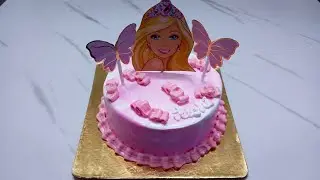 Barbie theme cake design#barbie @bakedeliciouswithneetu