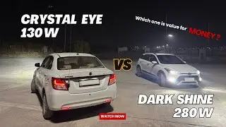 Powerful led lighting setup || Crystal Eye 130 Watts Vs Dark Shine 280 Watts || Which one to buy ?