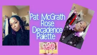 Pat McGrath Rose Decadence Palette || WOC || Purple Bronze Beautiful || MAKEUP ON DARK SKIN 2021