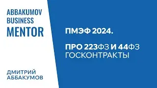 ПМЭФ 24: Обсуждение 223 ФЗ, 44 ФЗ и госконтрактов. Бизнес-ментор Дмитрий Аббакумов