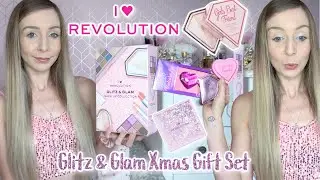 I HEART REVOLUTION 'GLITZ & GLAM' MAKEUP GIFT SET 💄💜 CHRISTMAS 2022 🎄