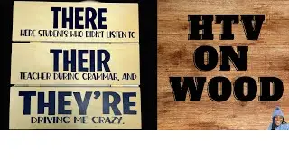 CRICUT TUTORIAL: HOW TO APPLY HTV TO WOOD | HTV ON WOOD #htvonwood