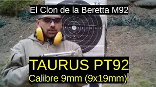 13. Taurus PT92 -Calibre 9x19mm