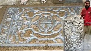 Aluminum Wall Art: Masterpiece Created Through Sand Casting | Skilled Artisan at Work