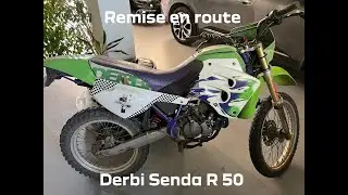 Remise en route de la Derbi, on cherche un ancien terrain de cross #derbi #motocross #apollomotor