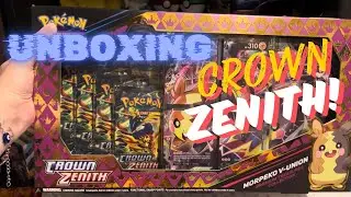 Opening a Morpeko V-Union Premium Treasures Collection Box! Huge Crown Zenith Hits!