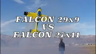 Falcon 29x9 VS 27x11 - Propeller Testing