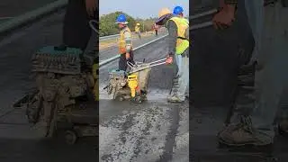 Repair asphalt defects? #road #automobile #construction #shorts