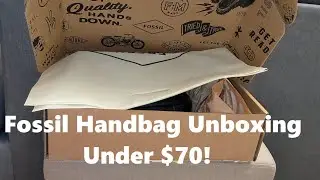 Fossil Handbag Unboxing - Leather Handbag under $70!