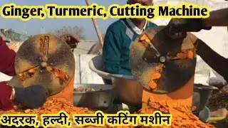 हल्दी कटिंग मशीन, turmeric cutting machine, vegetable slicer  #sitaramkitchenware