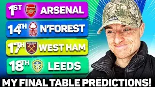 Transfer Window Done&hellip; Here Are My Final Premier League Predictions!