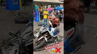 CAINDO COM AFRICA TWIN 😭 #244 #drift #grau